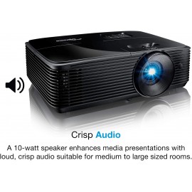 Optoma X400LVe XGA Professional Projector | 4000 Lumens for Lights-on Viewing| Presentations in Classrooms & Meeting Rooms | Up to 15,000 Hour Lamp Life | Speaker Built in 