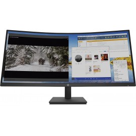 HP 34-inch Curved Monitor VA W-QHD 5ms 100Hz Display (M34d, Black)