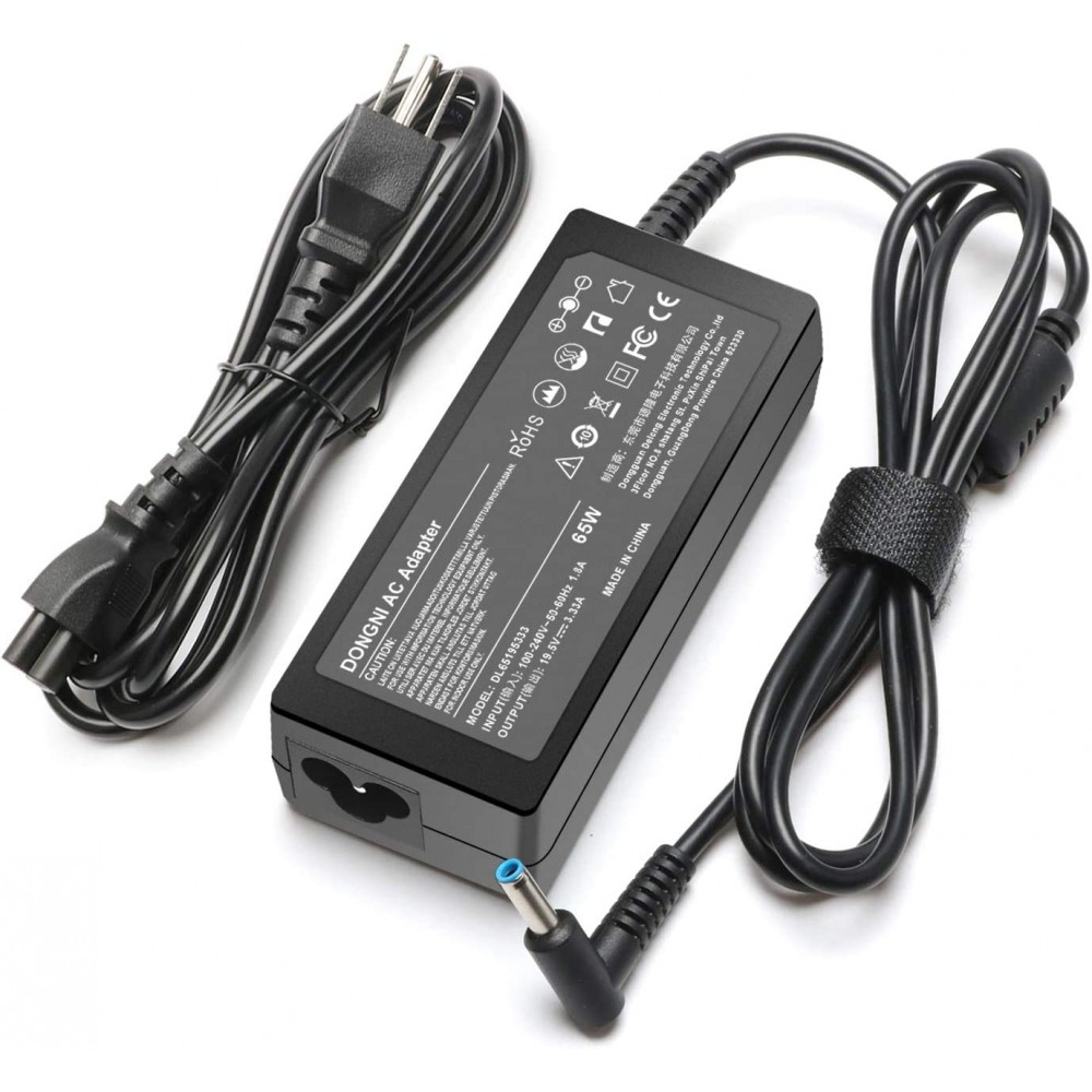 65W 19.5V 3.33A Ac Adapter for HP Pavilion x360 11 13 15, Zbook 14u G4 G5 15u 15 G3, 15-f111dx 15-f211wm 15-f233wm 15-f278nr 15-r052nr 15-r132wm Power Supply Blue Tip 