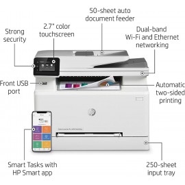 HP Color LaserJet Pro M283fdw Wireless All-in-One Laser Printer, Remote Mobile Print, Scan & Copy, Duplex Printing, Works with Alexa