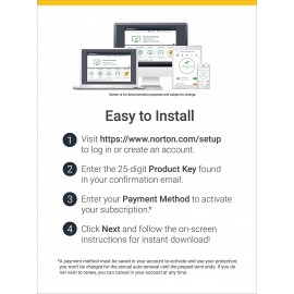 Norton 360 Deluxe 2023, Antivirus software for 5 Devices with Auto Renewal - Includes VPN, PC Cloud Backup & Dark Web Monitoring