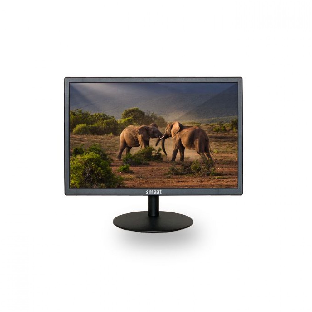 SMAAT SWM190VH 19 Inch LED Monitor - HDMI, VGA - Black