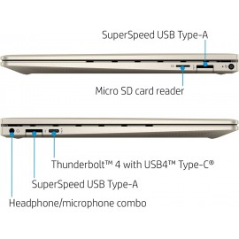 HP Envy x360 2-in-1 13.3" FHD IPS Touchscreen Laptop Intel Evo Platform 12th Gen Core i7-1165G7 8GB Memory 512GB SSD Pale Gold - Backlit Keyboard -Fingerprint Reader -Thunderbolt - WiFi 6